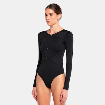 OW Collection Shirt Bodysuit 'Chiara' in Black