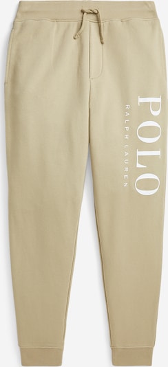 Polo Ralph Lauren Pantalon en kaki / blanc, Vue avec produit
