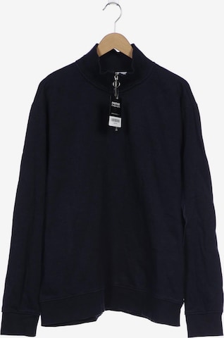 WEEKDAY Sweatshirt & Zip-Up Hoodie in XXL in Blue: front