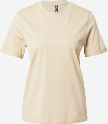 PIECES Shirt 'Ria' in Beige: front