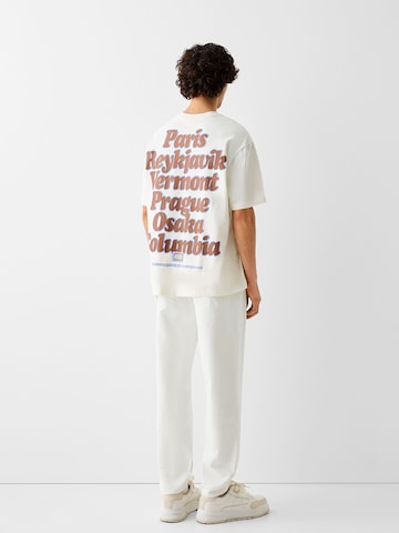 Regular Jean Bershka en blanc