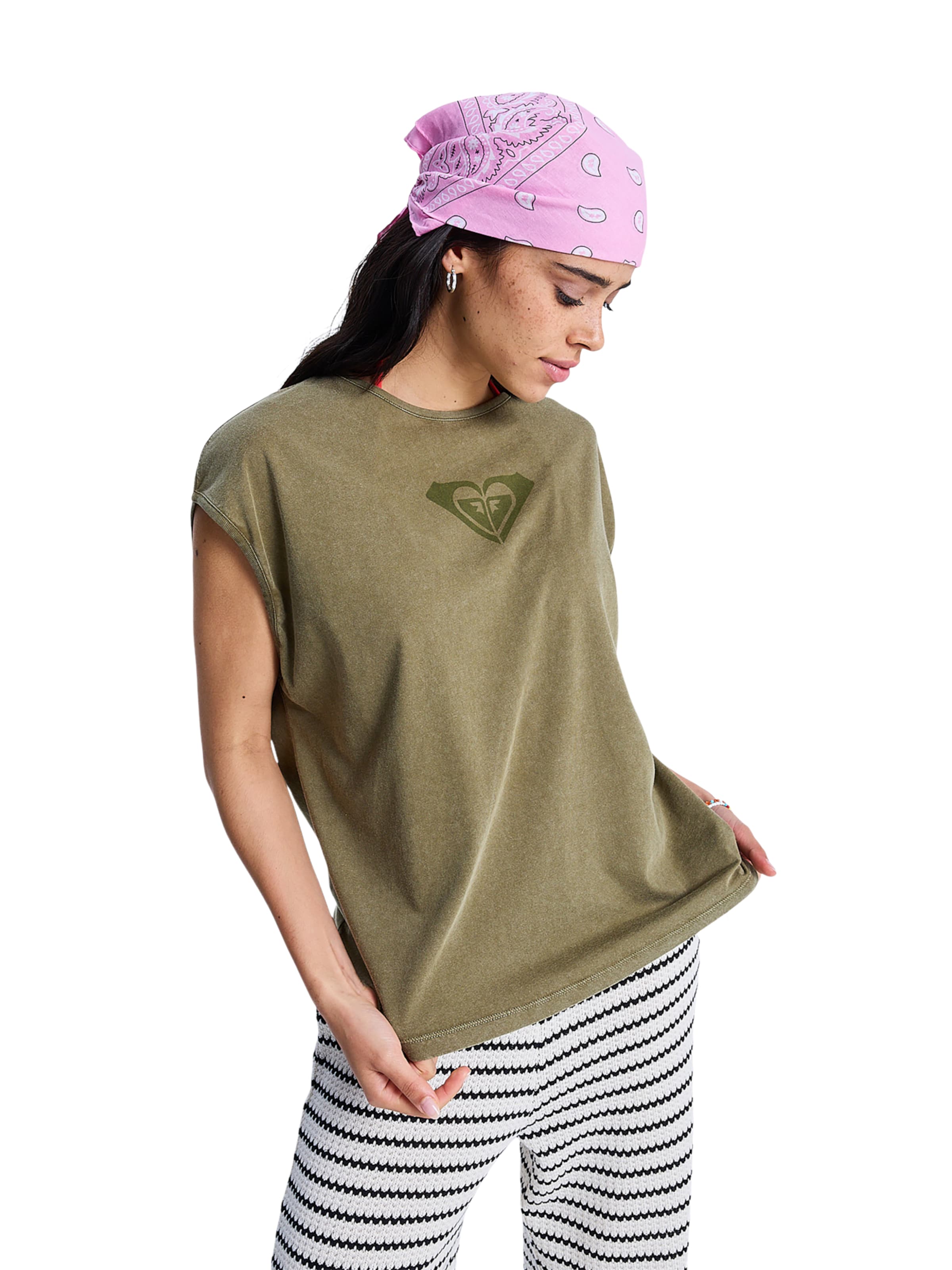 ROXY Shirt ' Crystal Sea ' in Green: front