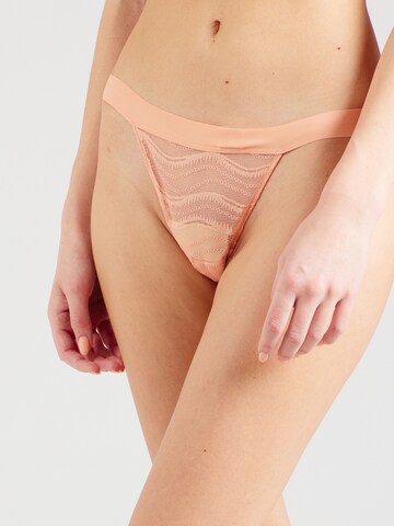 Calvin Klein Underwear String in Orange: front