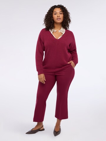 Fiorella Rubino Flared Pants in Red