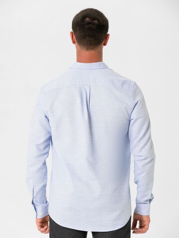 Slim fit Cămașă de la By Diess Collection pe albastru
