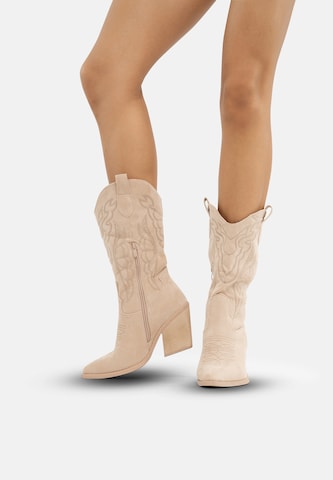 Stivale da cowboy di Salinyang in beige