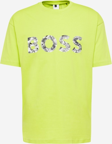 BOSS Majica 'Lotus' | zelena barva: sprednja stran