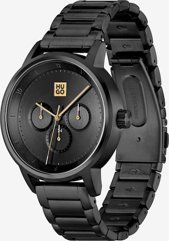 HUGO Analog Watch in Black: front