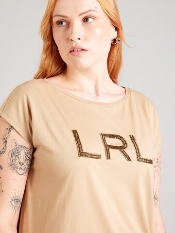 T-shirt Lauren Ralph Lauren Plus en beige