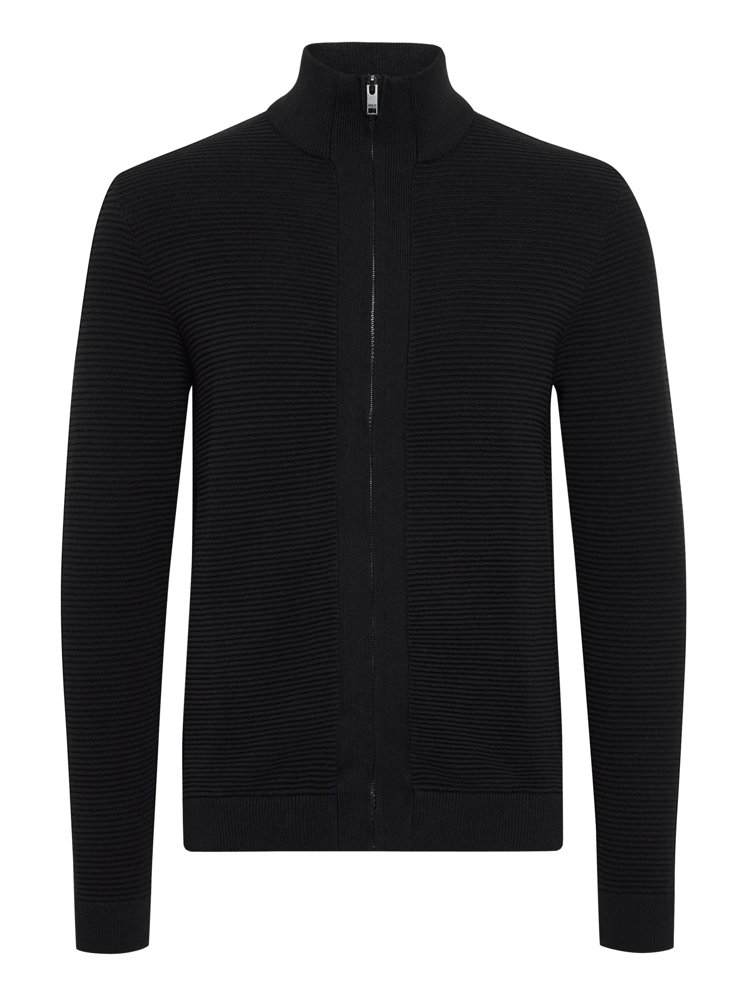 Vestes en maille 'Valencia' !Solid en noir : devant