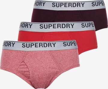 Slip Superdry en rouge : devant