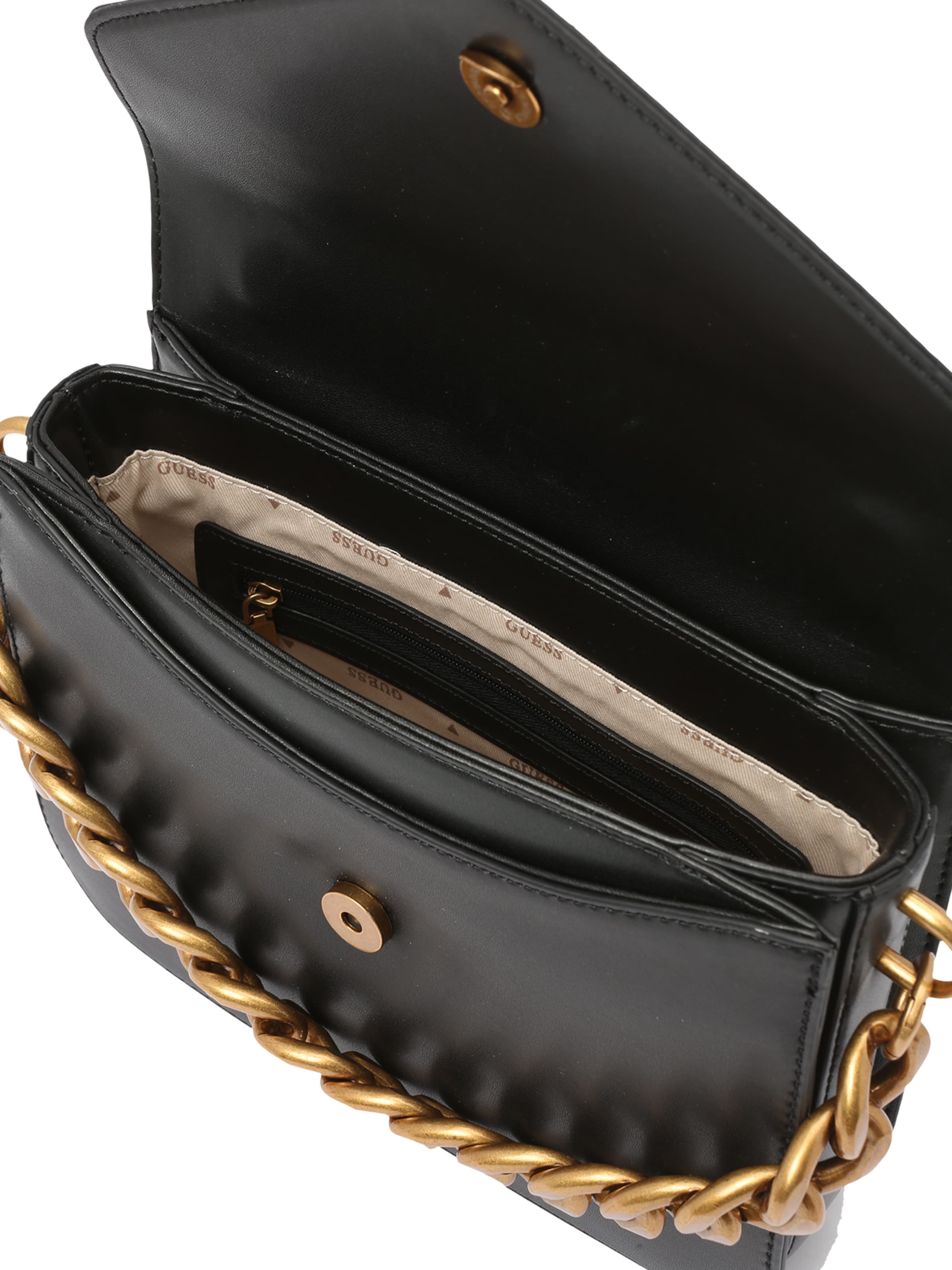 Borsa a mano 'Retour' di GUESS in nero