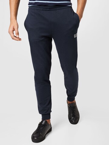 EA7 Emporio Armani Tapered Broek in Blauw: voorkant