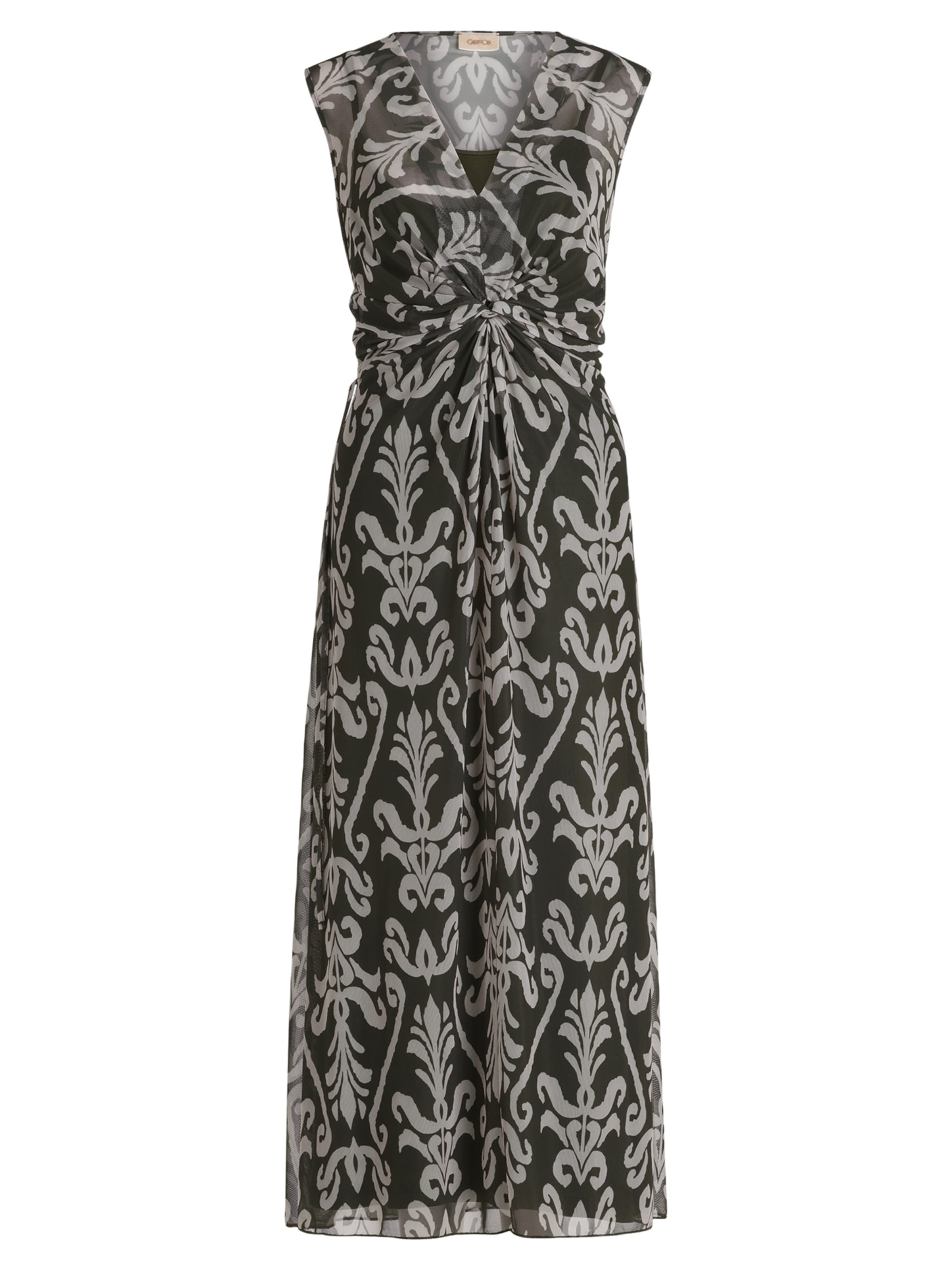 Cartoon Dress in Green: front