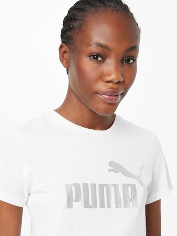 PUMA Λειτουργικό μπλουζάκι 'Essentials+' σε λευκό