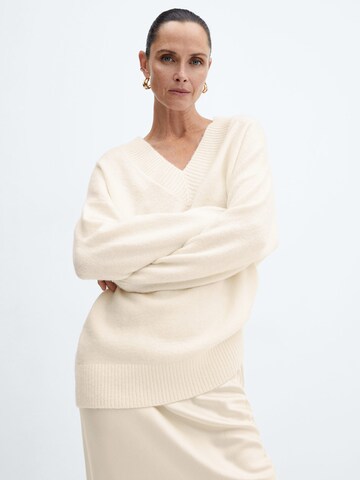 MANGO Pullover 'TALDORAV' i beige: forside