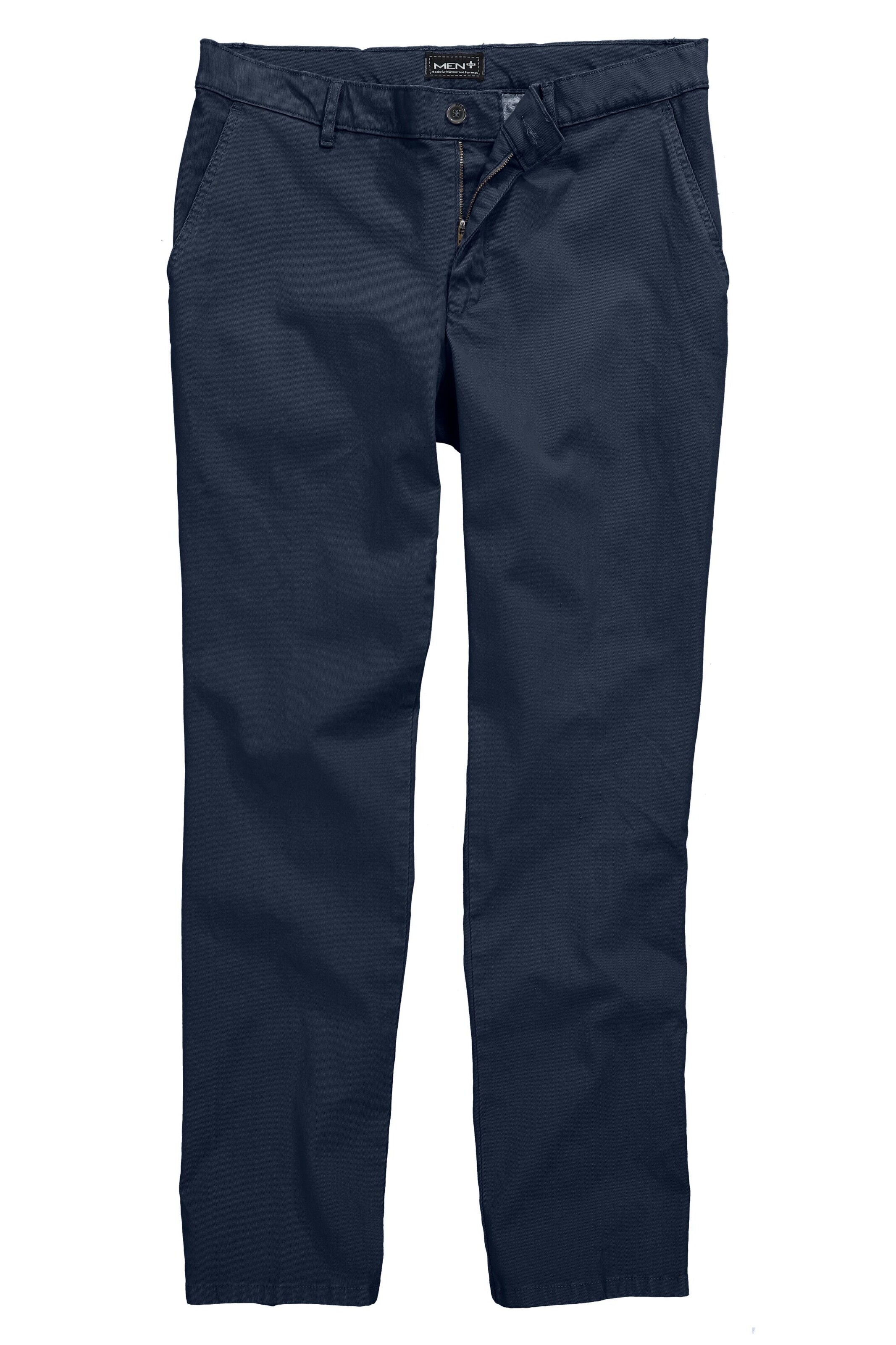 Men Plus Chino trousers in Black: front