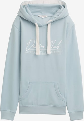 TOM TAILOR DENIM Collegepaita värissä sininen: etupuoli