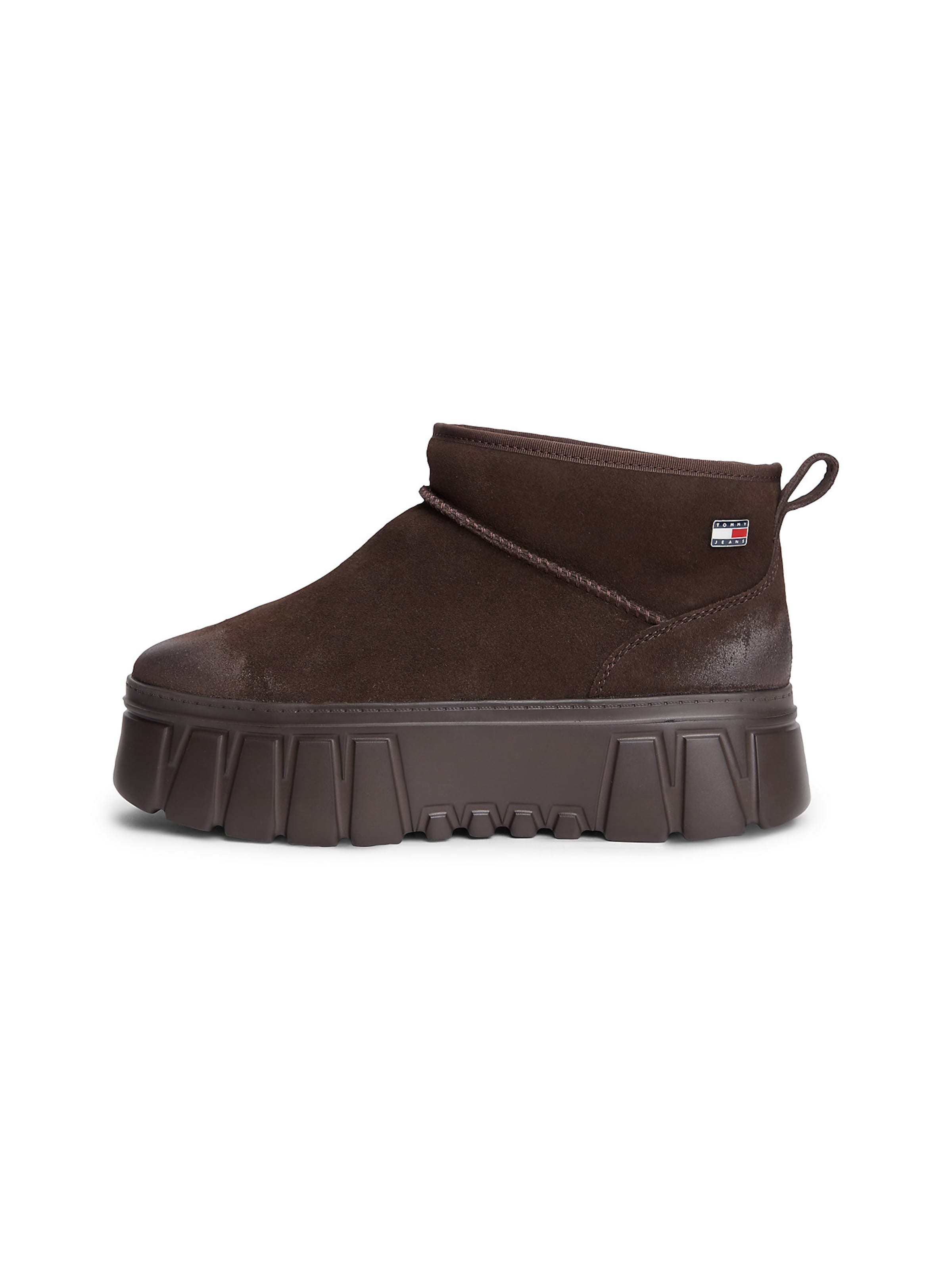Tommy Jeans Boots in Bruin: voorkant