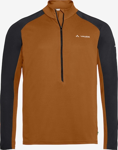 VAUDE Functioneel shirt 'Larice Light II' in de kleur Ombergrijs / Zwart / Wit, Productweergave