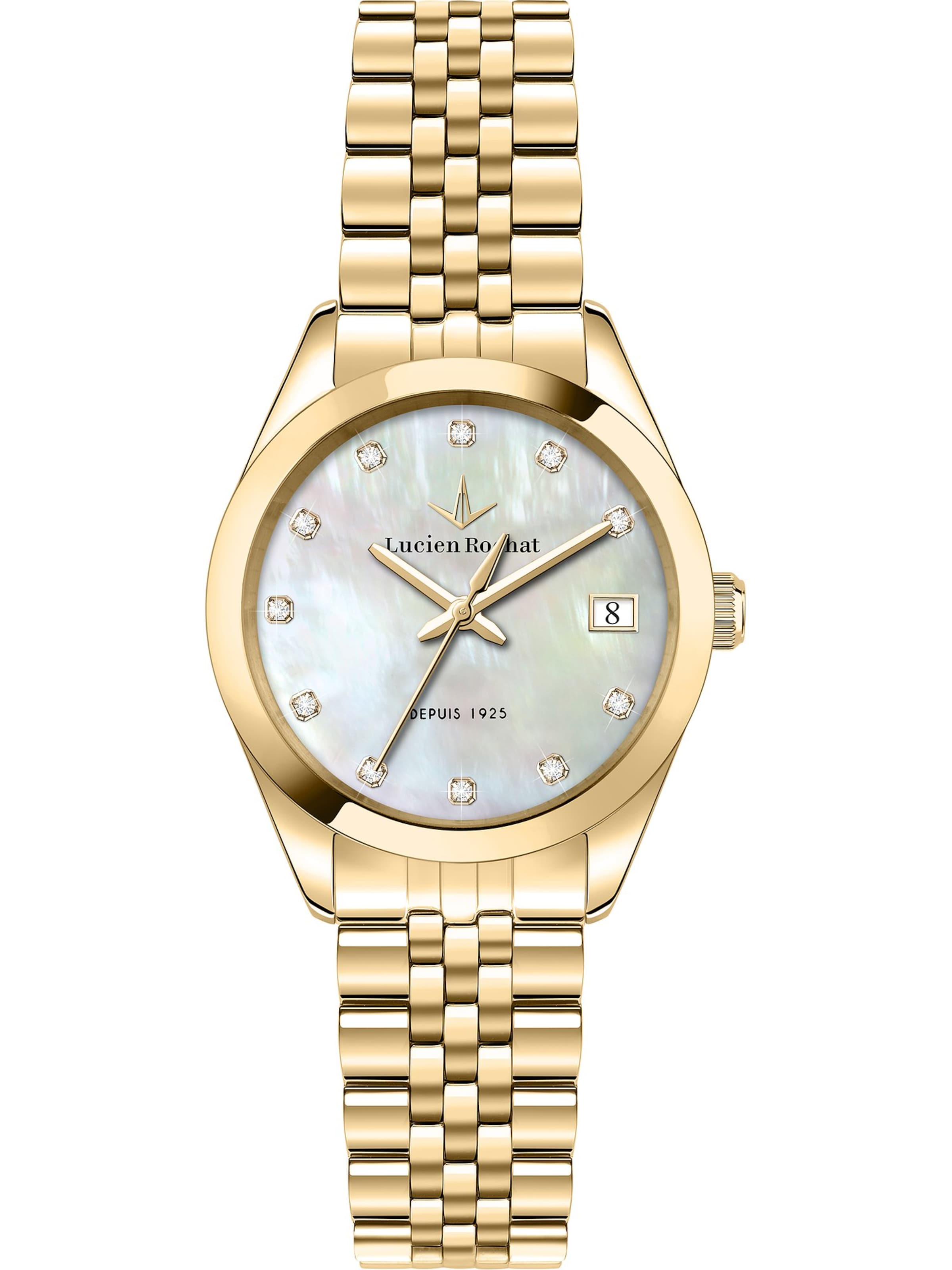 Lucien Rochat Analoguhr in Gold: Vorderseite