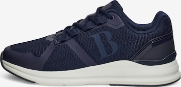 Baskets basses Boggi Milano en bleu : devant