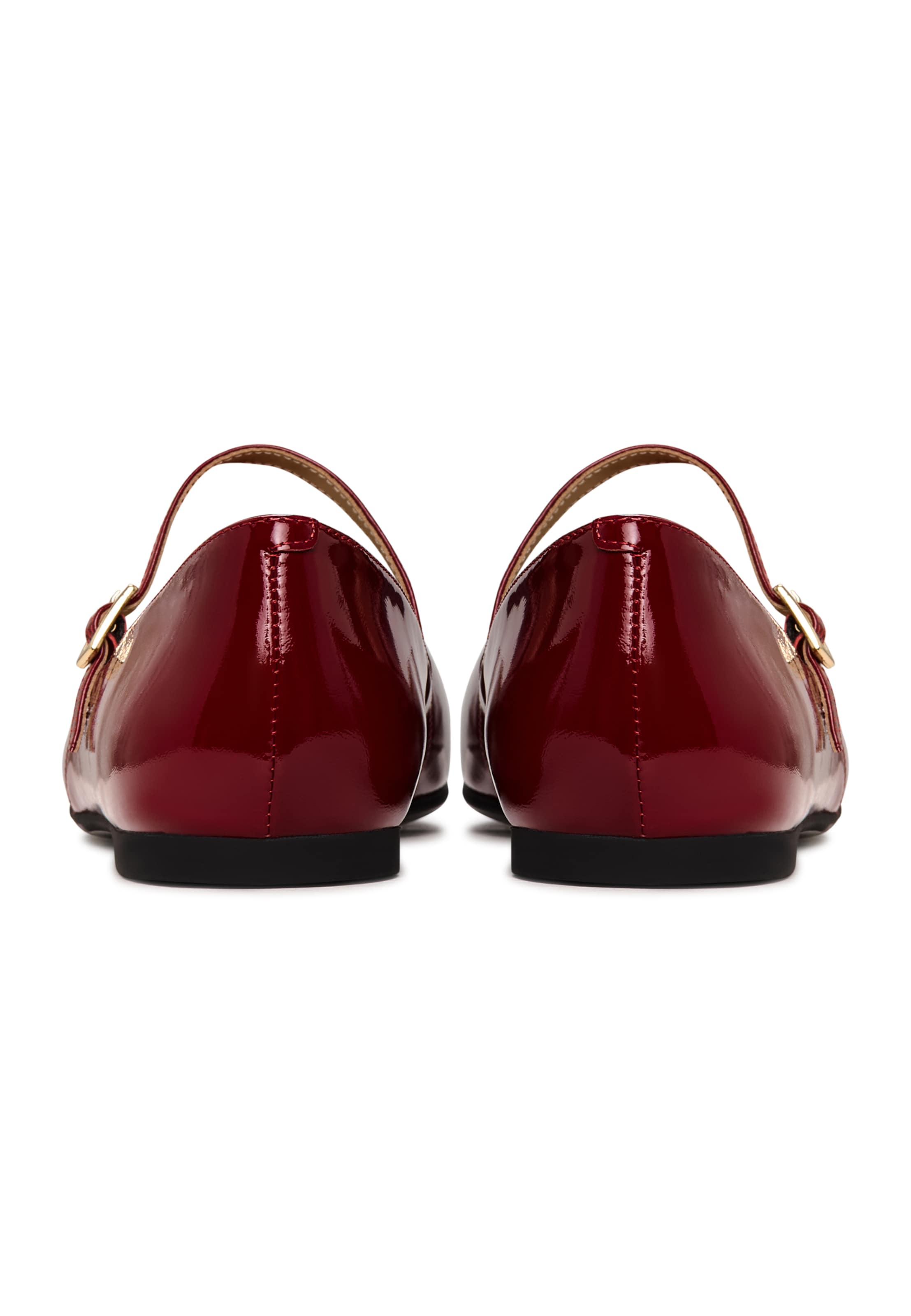 CESARE GASPARI Strap ballerina in Red