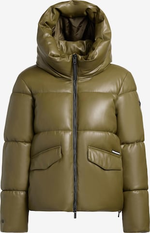 khujo Winter Jacket 'Aurora' in Green: front