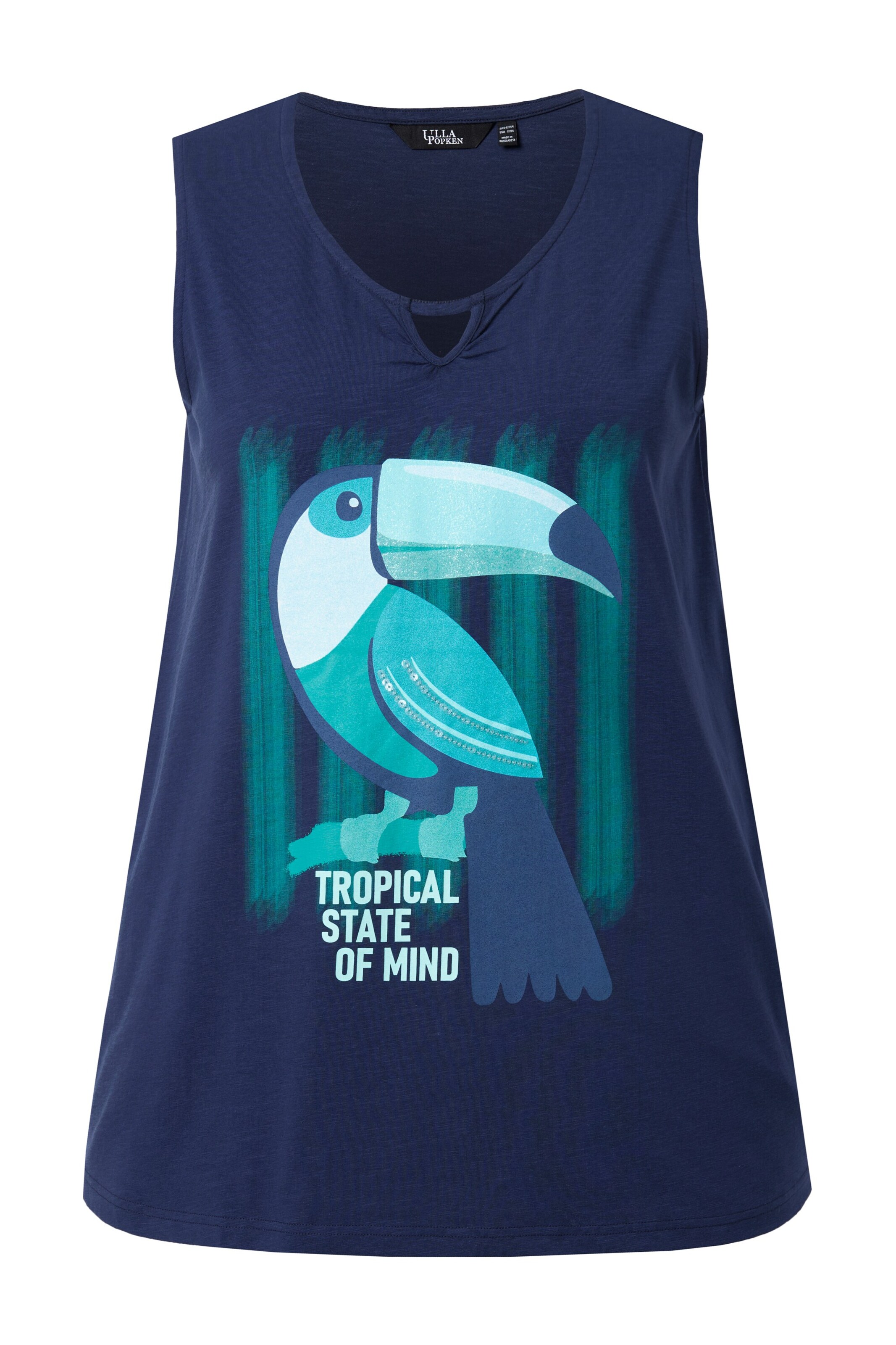 Ulla Popken Top in Blau: Vorderseite