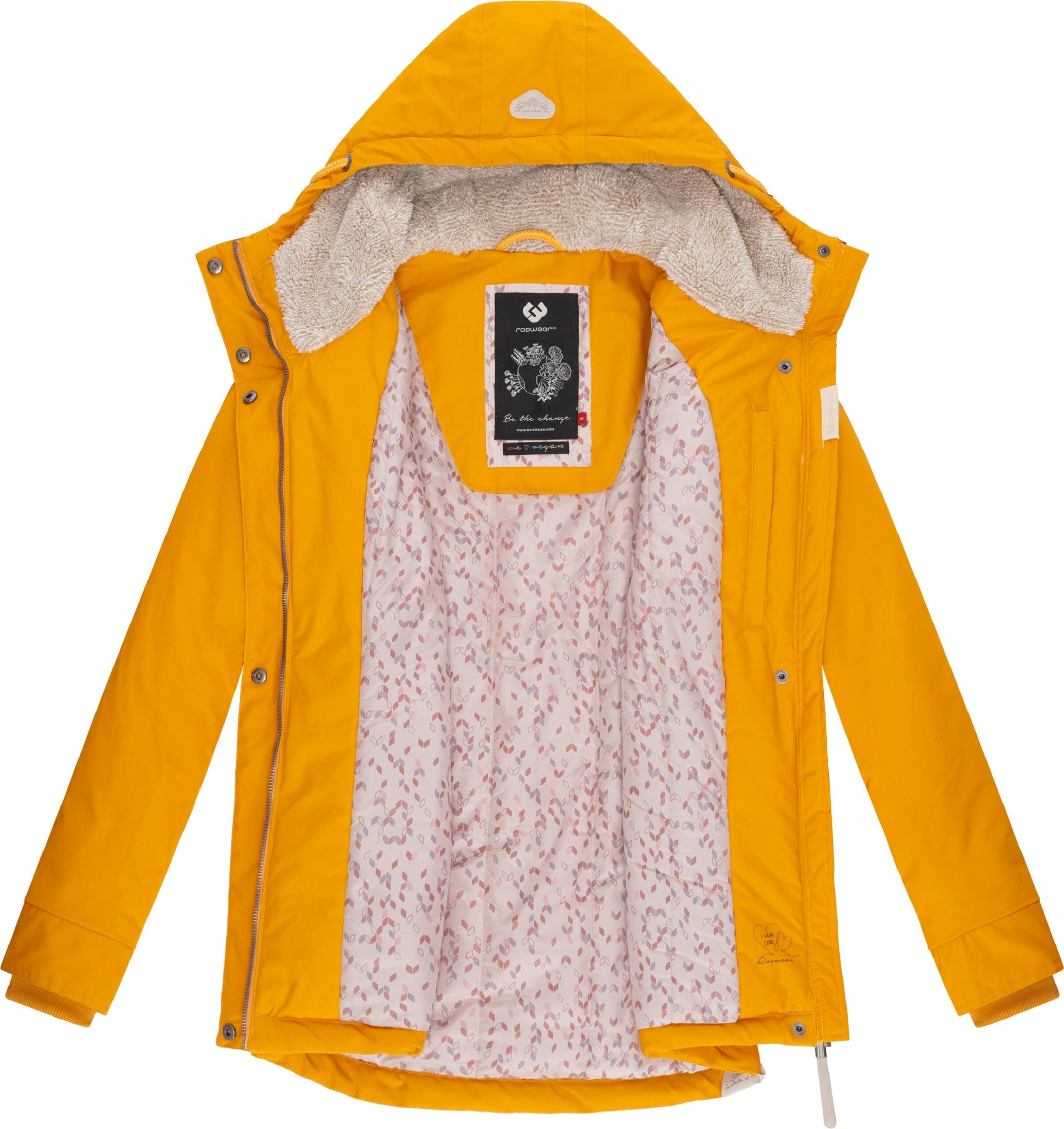 Ragwear Winterjas 'Monade' in Geel