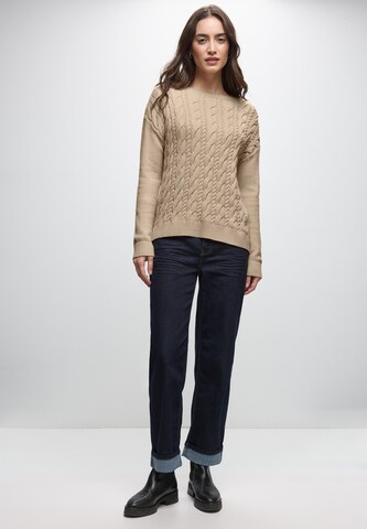 STREET ONE Pullover in Beige