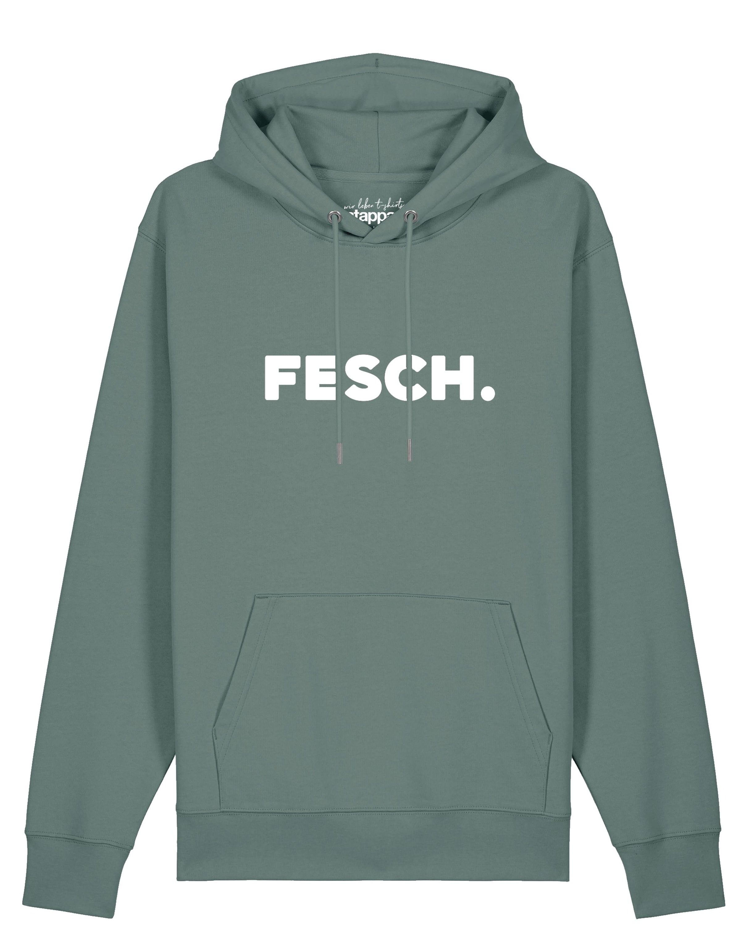 Watapparel Sweatshirt 'Fesch' in Groen: voorkant