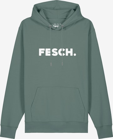 Sweat-shirt 'Fesch' Watapparel en vert : devant
