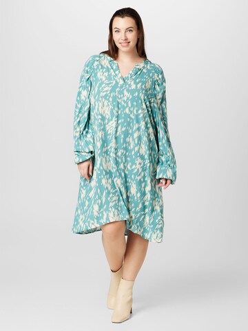 Robe 'KIRSTEN' Fransa Curve en bleu : devant