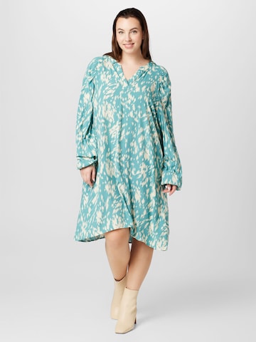 Robe 'KIRSTEN' Fransa Curve en bleu : devant