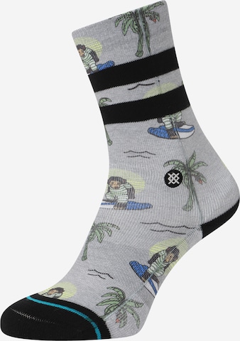 Stance Socks in Grey: front