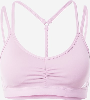 ADIDAS PERFORMANCE Bustier Sport bh in Lila: voorkant