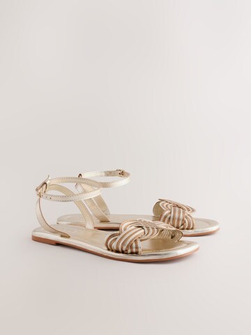 Next Remienkové sandále 'Forever Comfort' - Zlatá