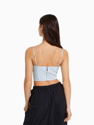 Bershka Top w kolorze niebieski