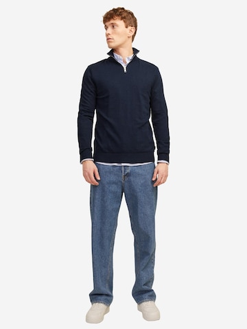 JACK & JONES Pullover 'Emil Knit'‌‌‌‌‌‌ in Grau