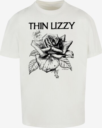 Merchcode Shirt 'Thin Lizzy - Rose' in White: front