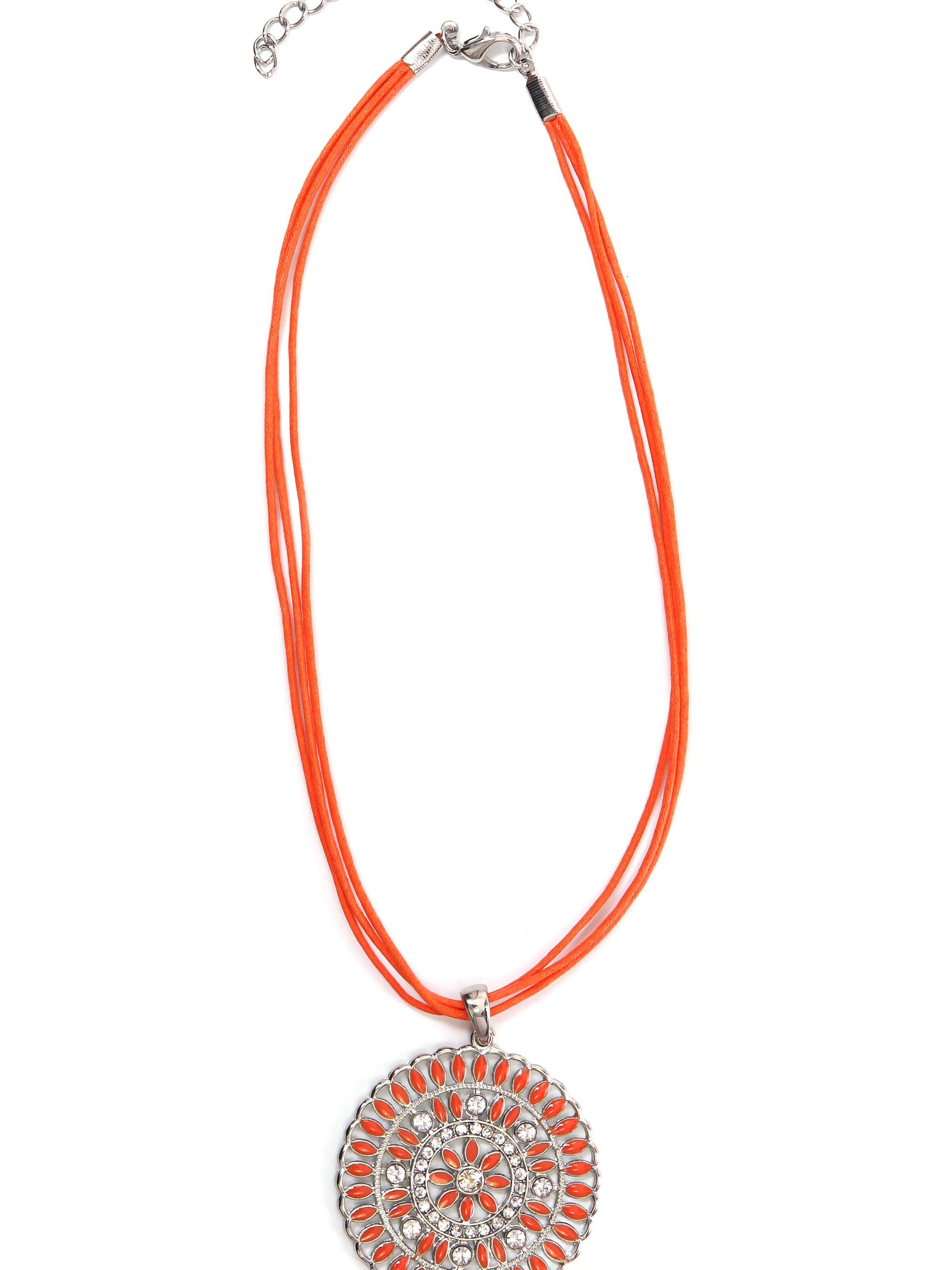 COLLEZIONE ALESSANDRO Necklace 'Marle' in Red: front