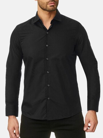 Reslad Button Up Shirt 'RS7002' in Black: front