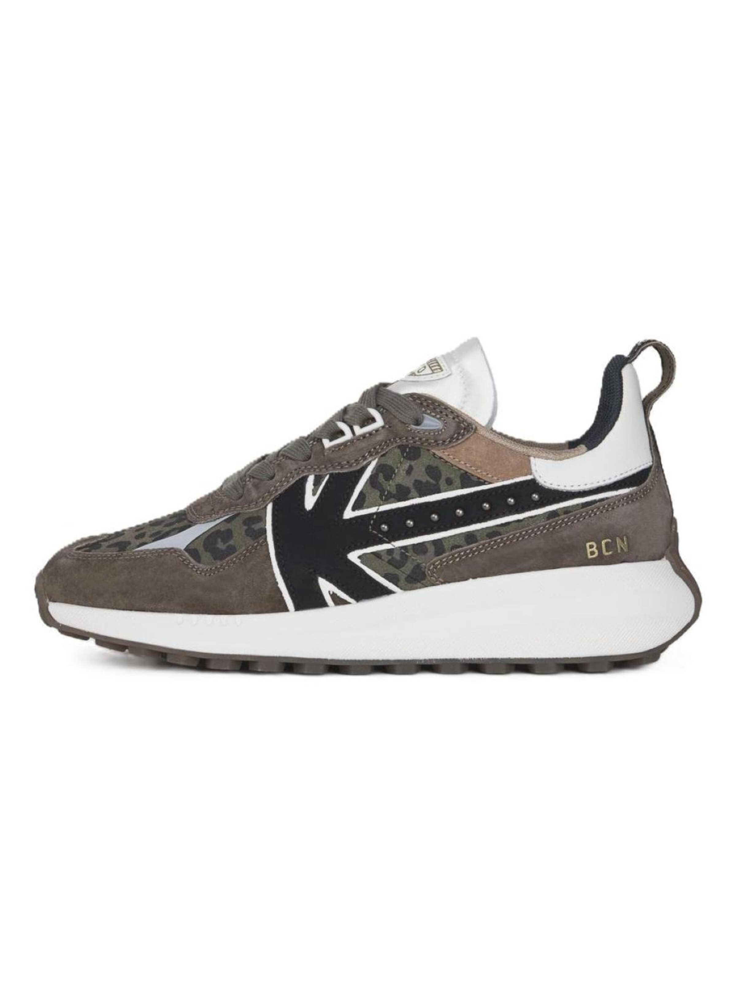 Kaotiko Sneakers laag 'Detroit Glam' in Groen: voorkant