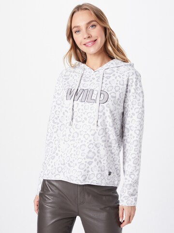 Key Largo Sweatshirt 'Safari' in Weiß: predná strana