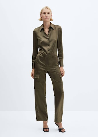 MANGO Jumpsuit 'Kate' in Green: front