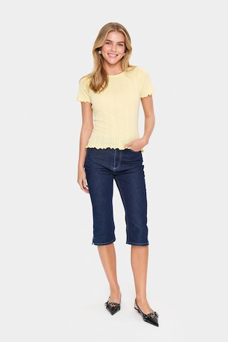 SAINT TROPEZ - Top 'SZGru' em amarelo