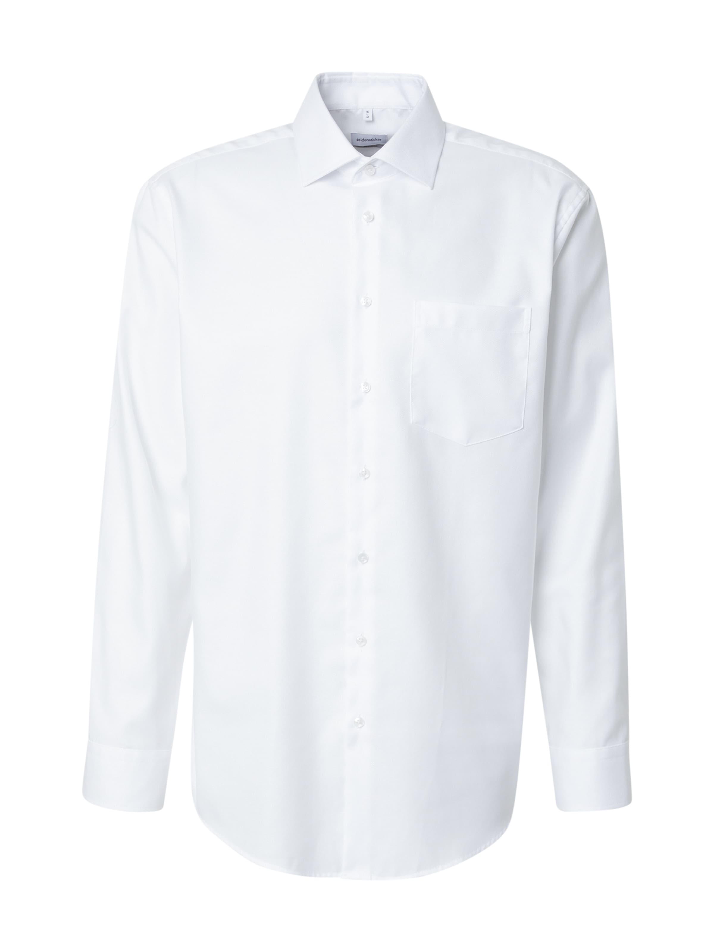SEIDENSTICKER Regular fit Πουκάμισο 'SMART ESSENTIALS' σε λευκό: μπροστά