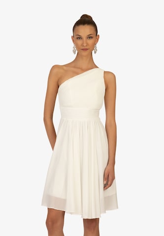 Robe de cocktail Kraimod en blanc : devant