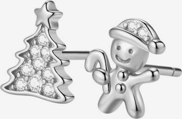 Boucles d'oreilles 'Merry Duo' Hey Happiness en argent : devant